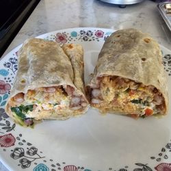 Antonio’s Quick Lunch - Gordo Veggie Burrito $12.25 + 1.24 for whole beans instead of refried = $13.50 old ingredients, no flavor