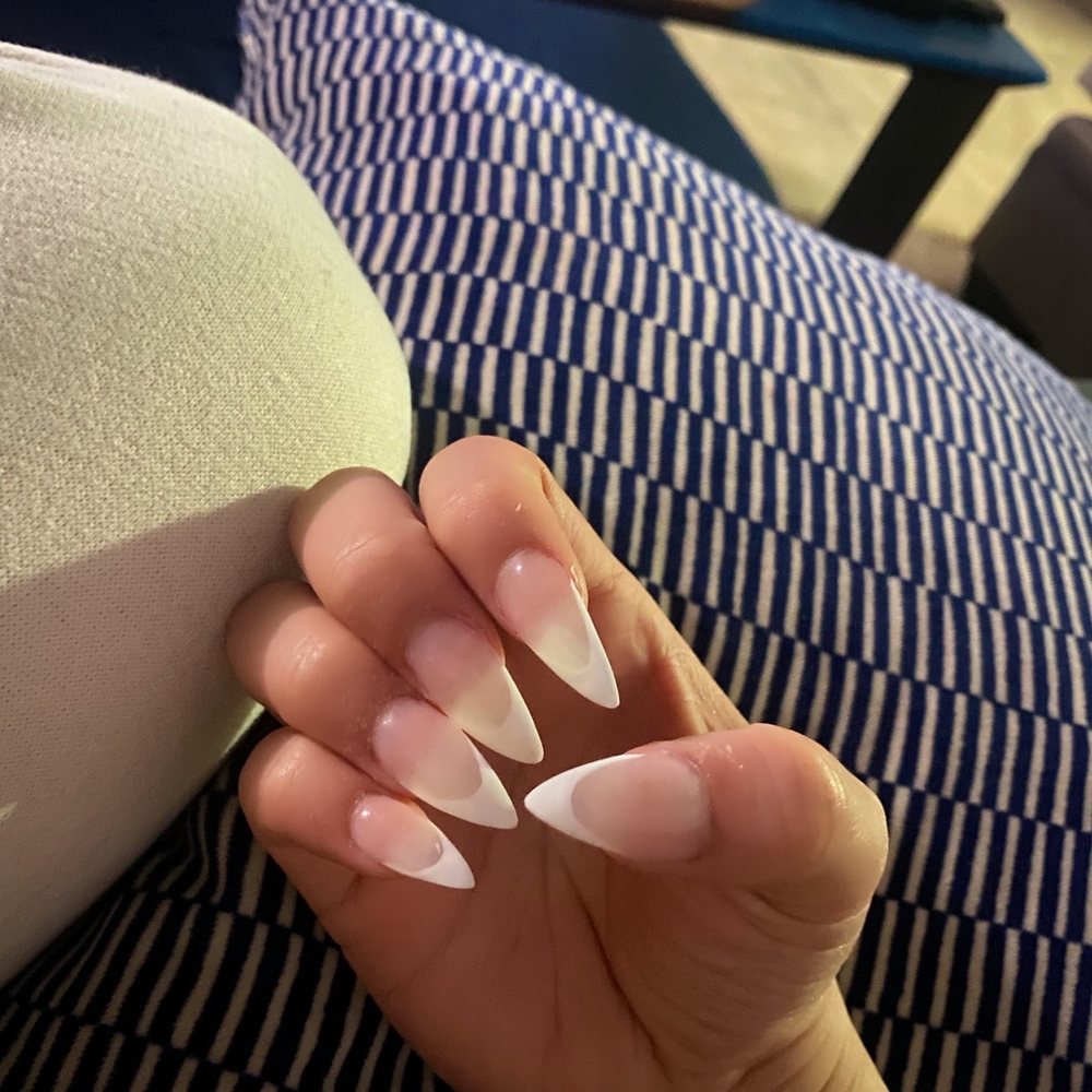 COCO2 Hair & Nails - Full set acrylic French tip style - Hair Salons Near Me - Orange, California COCO2 Hair & Nails - Full set acrylic French tip style - Hair Salons Near Me - Orange, California