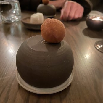 Nightbird - Beignet with quail egg hidden beneath the shell. - New American Near Me - San Francisco, California Nightbird - Beignet with quail egg hidden beneath the shell. - New American Near Me - San Francisco, California