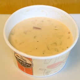 Safeway Signature soups: Clam chowder, small (10 ounce), for $2.29. Safeway Signature soups: Clam chowder, small (10 ounce), for $2.29.