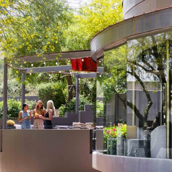 Jade Bar - Three women enjoying cocktails on jade bar outdoor patio. - Lounges Near Me - Paradise Valley, Arizona