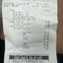 That's my receipt. That's my receipt.