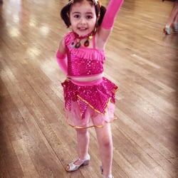 Juliet said "I feel so fancy" while trying on her ballroom costume for the studio showcase