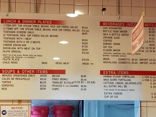 Menu photo 3 Laredo Taqueria Houston, TX