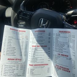 Takara Hibachi Express - New menu