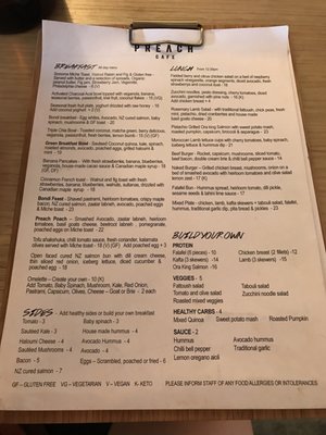 Menu photo 4 Preach Cafe Bondi Beach, NSW Menu photo 4 Preach Cafe Bondi Beach, NSW