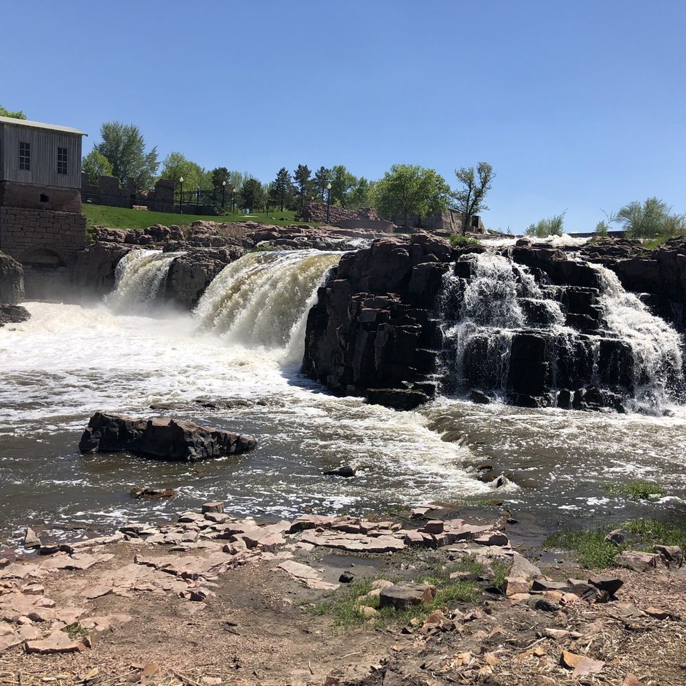 Falls Park - One of many views of the falls - Parks Near Me - Sioux Falls, South Dakota Falls Park - One of many views of the falls - Parks Near Me - Sioux Falls, South Dakota