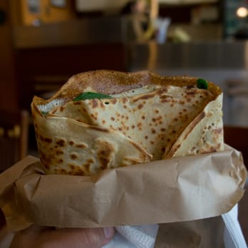 Yorkville Crepes - Rive Droite; scrambled egg, sour cream, baby spinach, smoked salmon - Creperies Near Me - Toronto, Ontario Yorkville Crepes - Rive Droite; scrambled egg, sour cream, baby spinach, smoked salmon - Creperies Near Me - Toronto, Ontario