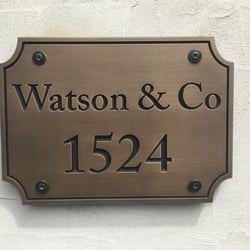 Watson & Co - Front sign
