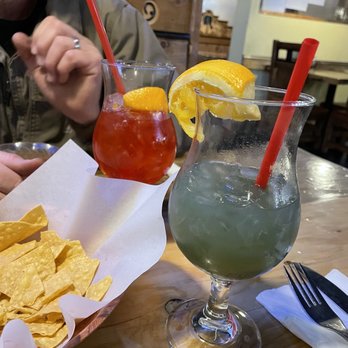 Mazatlan Grill - Hubby had the Singapore Sling & I had the Zombie! - Mexican Near Me - Klamath Falls, Oregon
