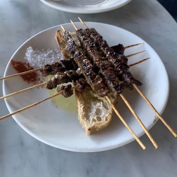 Terra - ARROSTICINI D'AGNELLO (grilled lamb skewers) - Italian Near Me - Santa Clara, California Terra - ARROSTICINI D'AGNELLO (grilled lamb skewers) - Italian Near Me - Santa Clara, California