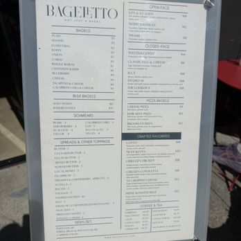 Bageletto - Menu - Bagels Near Me - San Francisco, California Bageletto - Menu - Bagels Near Me - San Francisco, California