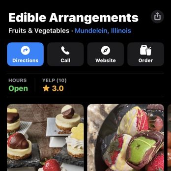 Edible Arrangements - The time I called. I drove up at 1055am to be told they sold only by the dozen. - Gift Shops Near Me - Mundelein, Illinois Edible Arrangements - The time I called. I drove up at 1055am to be told they sold only by the dozen. - Gift Shops Near Me - Mundelein, Illinois