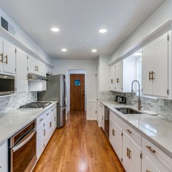 DFW Granite - JCClardy Kitchen after pics. Beautiful Calacatta Quartzite Countertops installed by DFW Granite in Dallas 75214