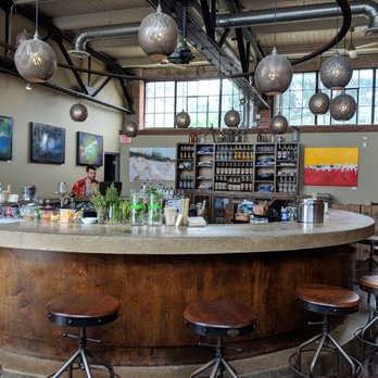 Two James Spirits - Service counter at Two James Spirits makers of Grass Widow Bourbon - Distilleries Near Me - Detroit, Michigan Two James Spirits - Service counter at Two James Spirits makers of Grass Widow Bourbon - Distilleries Near Me - Detroit, Michigan