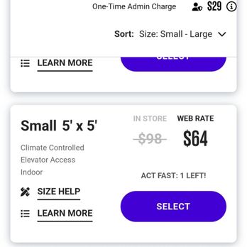 Extra Space Storage - Price on website for 5x5 unit like I had - Self Storage Near Me - Rohnert Park, California Extra Space Storage - Price on website for 5x5 unit like I had - Self Storage Near Me - Rohnert Park, California