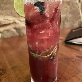 Gervasi Vineyard Resort & Spa - This is the blueberry mojito. It's very good. My favorite part of the meal. - Italian Near Me - Canton, Ohio