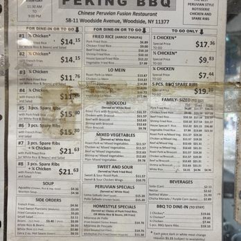 Peking BBQ - Menu - Chinese Near Me - Woodside, New York