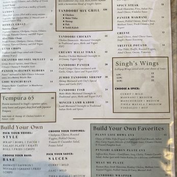 Singh's Kitchen - Menu front - Indian Near Me - Libertyville, Illinois Singh's Kitchen - Menu front - Indian Near Me - Libertyville, Illinois