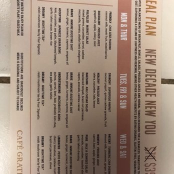 Cafe Gratitude - Meal cleanse menu - Vegan Near Me - Venice, California Cafe Gratitude - Meal cleanse menu - Vegan Near Me - Venice, California