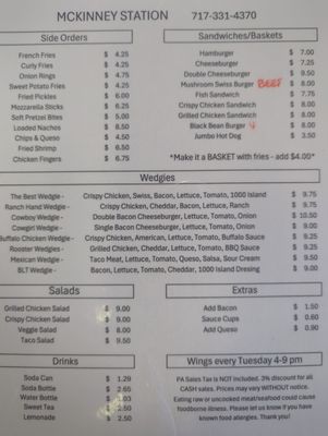 Menu photo 1 Mckinney Station Newburg, PA Menu photo 1 Mckinney Station Newburg, PA