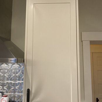 Semihandmade - Bubbling on left side top and bottom.  No way to fix. - Kitchen & Bath Near Me - Monrovia, California