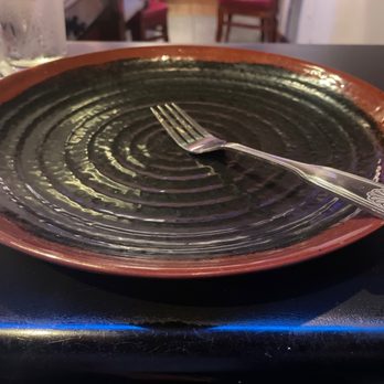 Fuji Steak House Needham - a plate with a fork on it - Japanese Near Me - Needham, Massachusetts