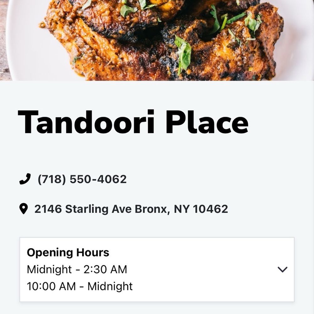 Tandoori Place - Indian Near Me - Bronx, New York