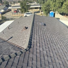 Completed roof Completed roof