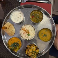 Namaste Tandoori - Vegetarian thali.