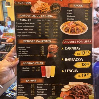 Lopez Tamalerilla - Menu - Mexican Near Me - Dallas, Texas