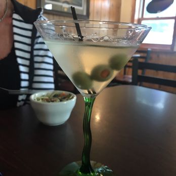 Doc’s On The River - Dirty martini looks great - Burgers Near Me - Free Soil, Michigan
