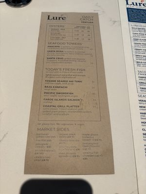 Menu photo 1 Lure Fish House Camarillo, CA