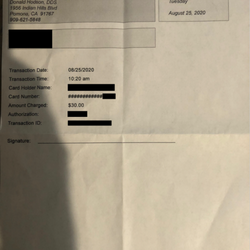 Dentist Office Charge