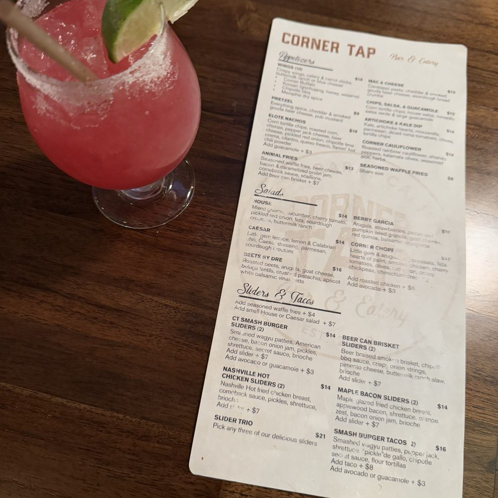 Corner Tap - Paloma with food menu - Beer Bar Near Me - Santa Barbara, California Corner Tap - Paloma with food menu - Beer Bar Near Me - Santa Barbara, California