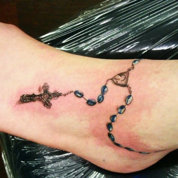 My Old Tattoo Parlor - beautiful rosary done by Ernie - Tattoo Near Me - Lomita, California