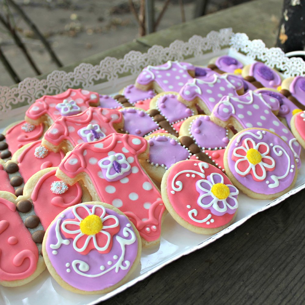 Semi Sweet Confections - a tray of decorated cookies - Desserts Near Me Semi Sweet Confections - a tray of decorated cookies - Desserts Near Me