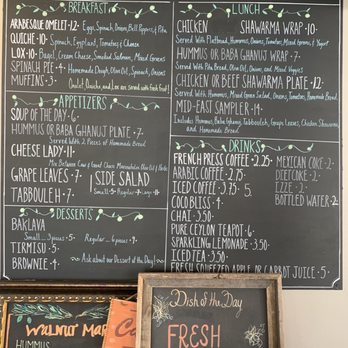 Arabesque - VERY reasonable prices and the food is ALL hand made and delicious by Awnal the owner - homemade - Mediterranean Near Me - Boulder, Colorado
