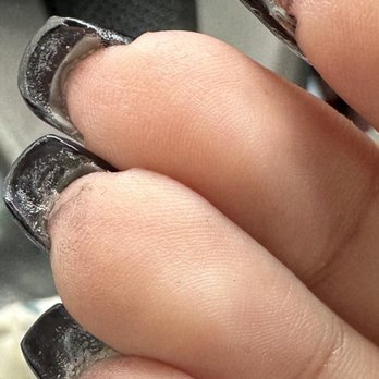 Bellacures - The glue is stuck to her finger. - Nail Salons Near Me - Westlake Village, California Bellacures - The glue is stuck to her finger. - Nail Salons Near Me - Westlake Village, California