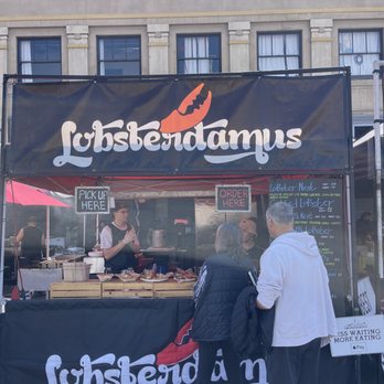 Lobsterdamus - Vendor signage at Smorgasburg - Seafood Near Me - Los Angeles, California