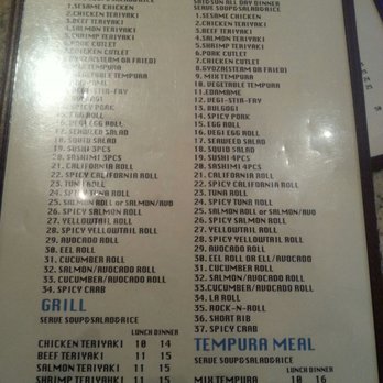 Sushiko - Menu - Sushi Bars Near Me - Bossier City, Louisiana