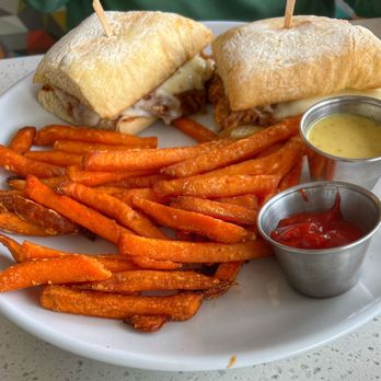 The 31st Grill - Cali Cubano style sandwich and sweet potato fries. Delicious! - American Near Me - Salinas, California The 31st Grill - Cali Cubano style sandwich and sweet potato fries. Delicious! - American Near Me - Salinas, California