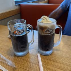 A&W Restaurant - Frosty mugs! With and without the float