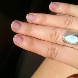 Fancy Nails - Short, painful, uneven nails shaped seemingly randomly from finger to finger