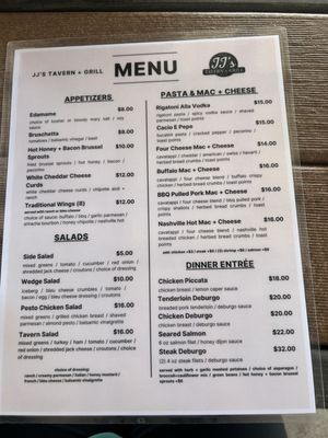 Menu photo 4 JJ’s Tavern + Grill Ankeny, IA