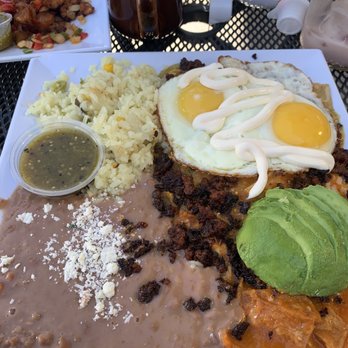 Mex Cocina Cafe - Chiliquiles banderas with chorizo! Yummy - Desserts Near Me - Burbank, California Mex Cocina Cafe - Chiliquiles banderas with chorizo! Yummy - Desserts Near Me - Burbank, California