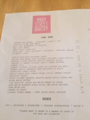Mary Street Bakery by null