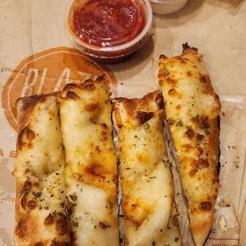 Blaze Pizza - Half order of breadsticks comes with sauce but not worth it for the price imo they were tiny - Salad Near Me - Reno, Nevada Blaze Pizza - Half order of breadsticks comes with sauce but not worth it for the price imo they were tiny - Salad Near Me - Reno, Nevada