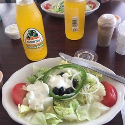 House salad that comes with the Lasagna and baked spaghetti House salad that comes with the Lasagna and baked spaghetti