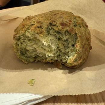 Blank Street - Spinach and cheddar scone (interior glamour shot) - Coffee & Tea Near Me - Boston, Massachusetts Blank Street - Spinach and cheddar scone (interior glamour shot) - Coffee & Tea Near Me - Boston, Massachusetts